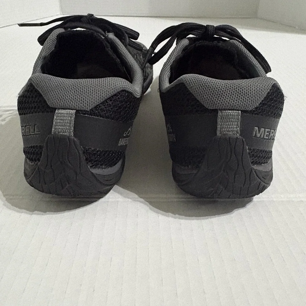 Merrell Trail Glove 5 Women's 8 Black Gray Barefoot Trail Running Shoes Vibram